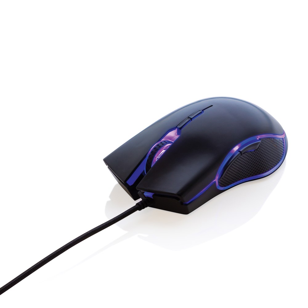 RGB-gamingmuis met geweven kabel 