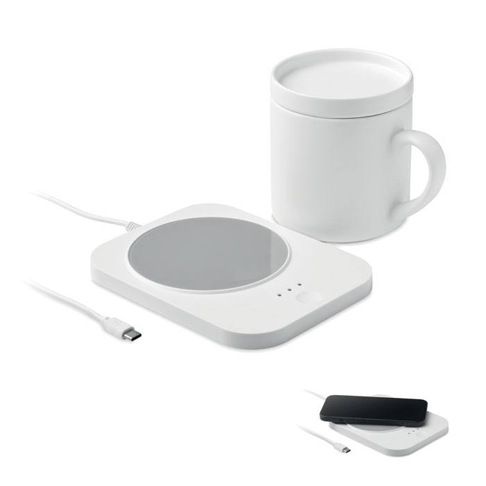 SIROTER - Draadl mokwarmer & oplader set