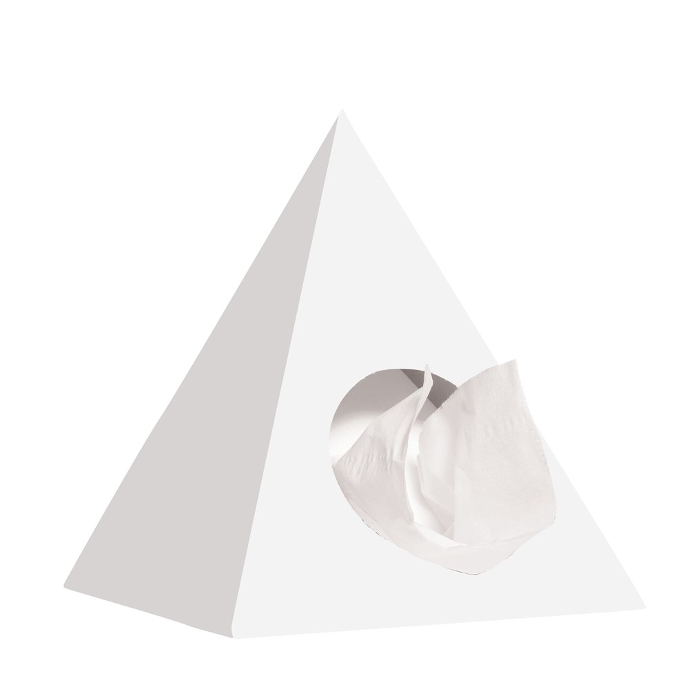 Tissue box in piramide vorm