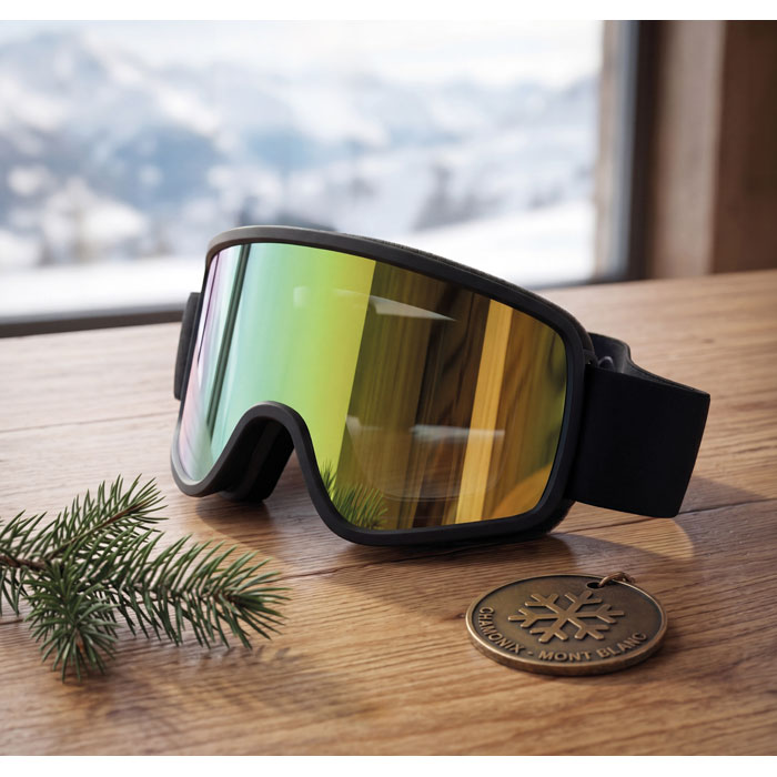 Skibril met spiegelende lens - UV400 bescherming