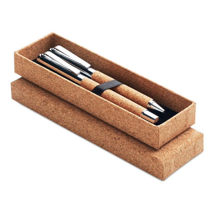 QUERCUS - Schrijfset in kurk giftbox