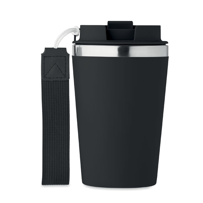 Dubbelwandige beker met polsband - 350ml