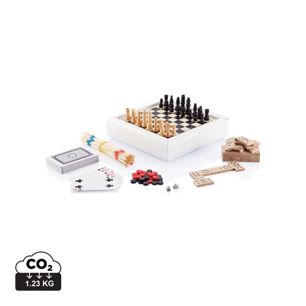 5-in-1 spellenset in luxe geschenkdoos