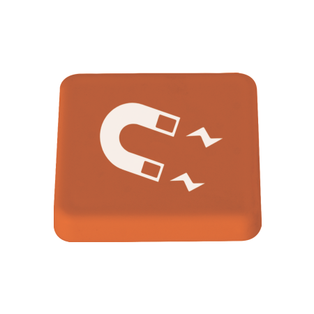 Gekleurde magneet - 4 x 4 cm Gekleurde magneet - 4 x 4 cm