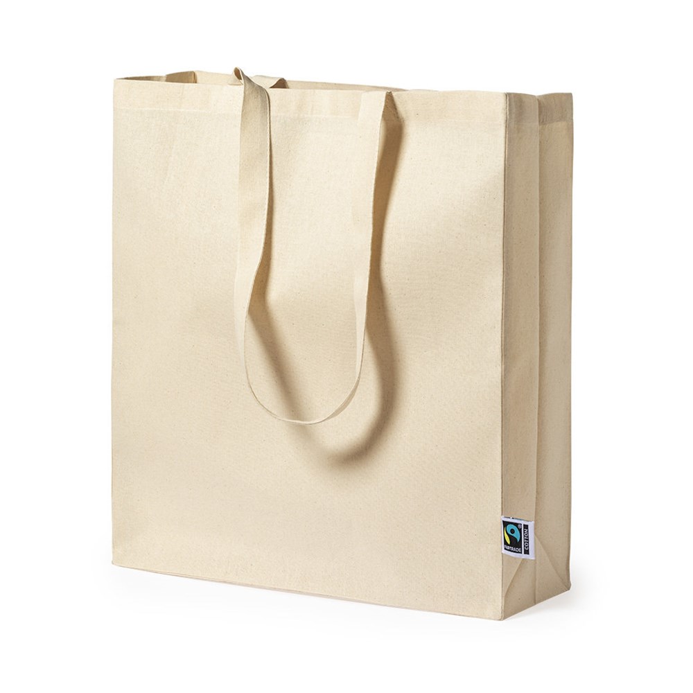 Fairtrade katoenen tas met bodem - 180 gr/m2