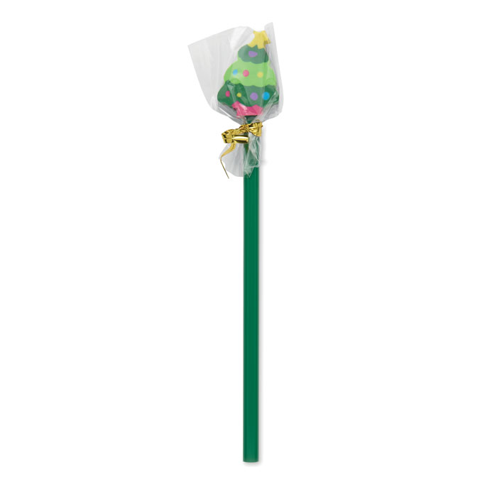 Kerstpotlood met gum