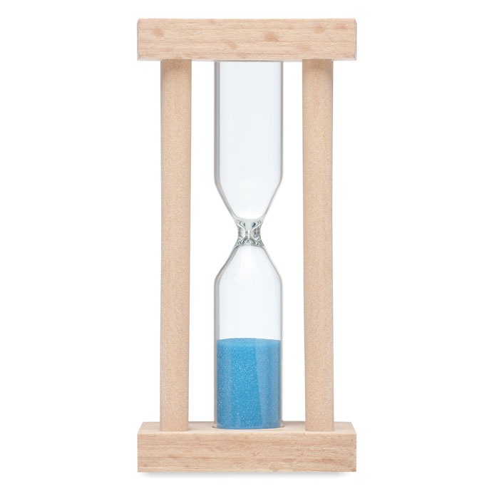 Houten zandloper 3 minuten