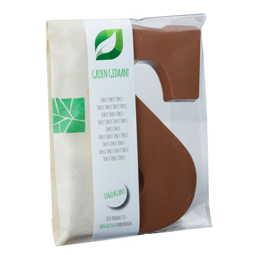 ECO Chocolade letter - 200 gram | Biologisch afbreekbaar ECO Chocolade letter - 200 gram | Biologisch afbreekbaar