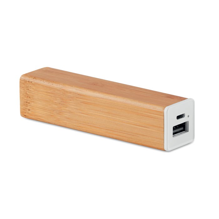 Bamboe powerbank - 2200 mAh