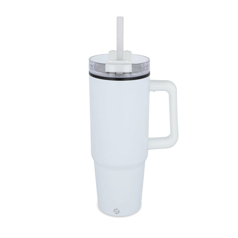 Miami beker met handvat en rietje 800ml