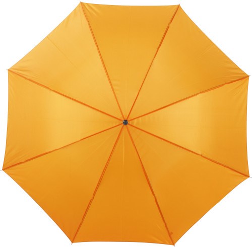 Polyester paraplu met houten handvat