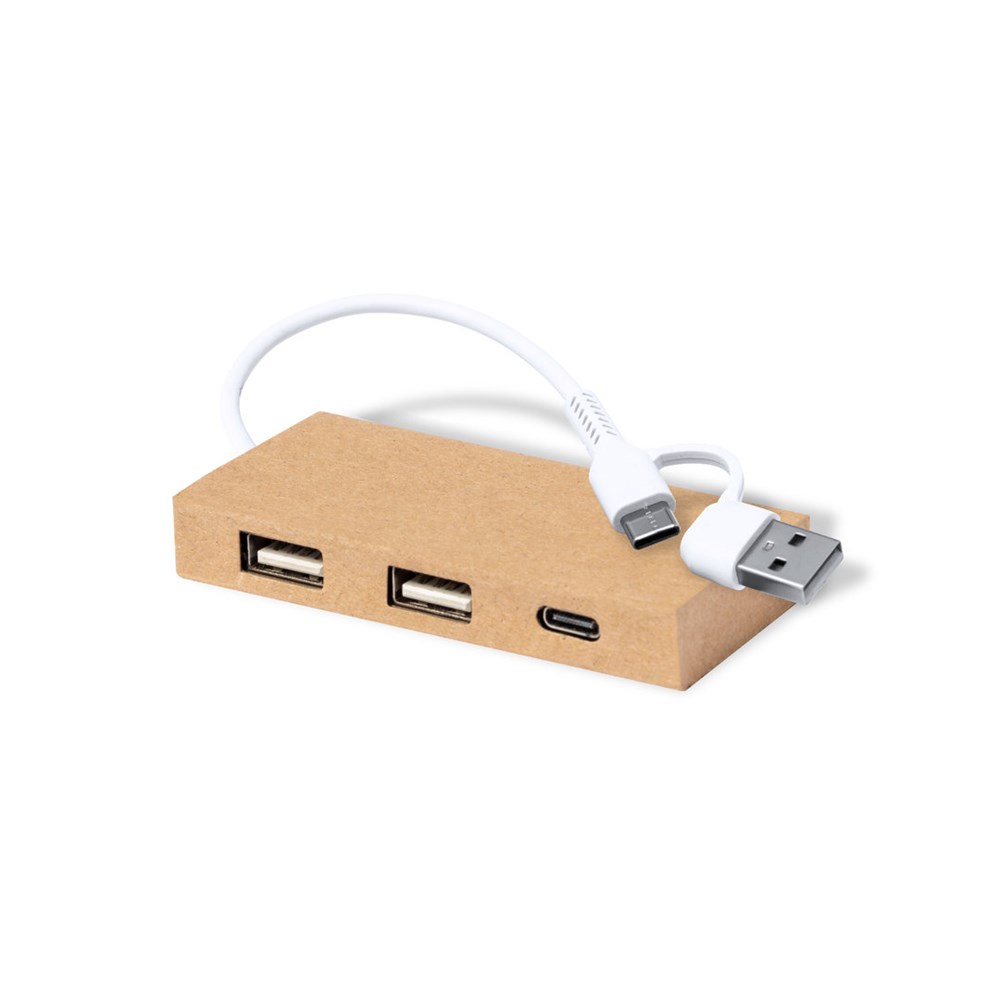 USB Hub van gerecycled karton USB Hub van gerecycled karton