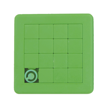 Schuifpuzzel vierkant - bedrukt in max. 4 kleuren