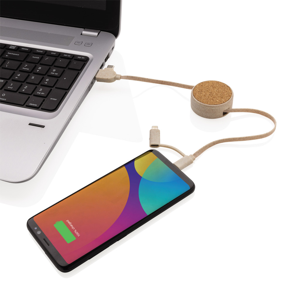 Kurk 6-in-1 oprolbare kabel