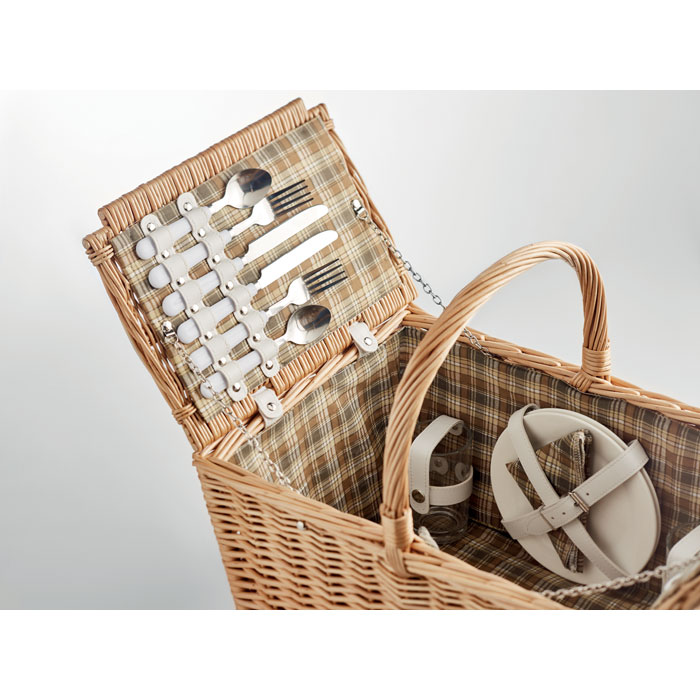 MIMBRE PLUS - 4-persoons rotan picknickmand