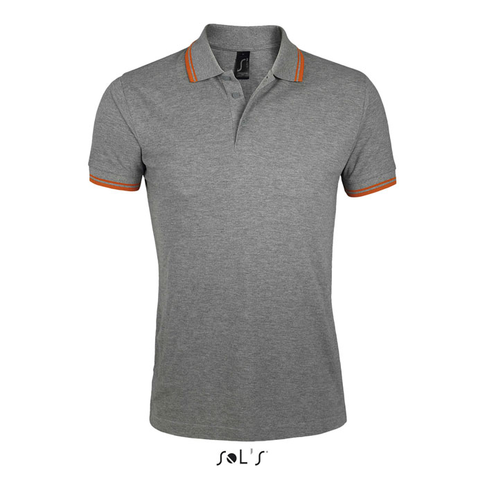 Grijs/oranje Melange