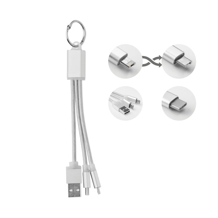 RIZO - Sleutelhanger met oplaadkabel