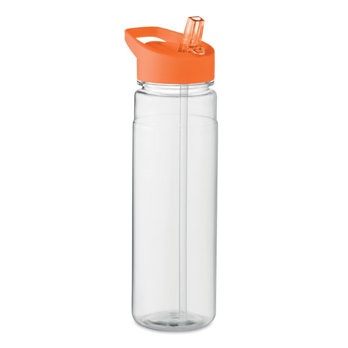 RPET drinkfles met geintegreerd rietje - 650 ml