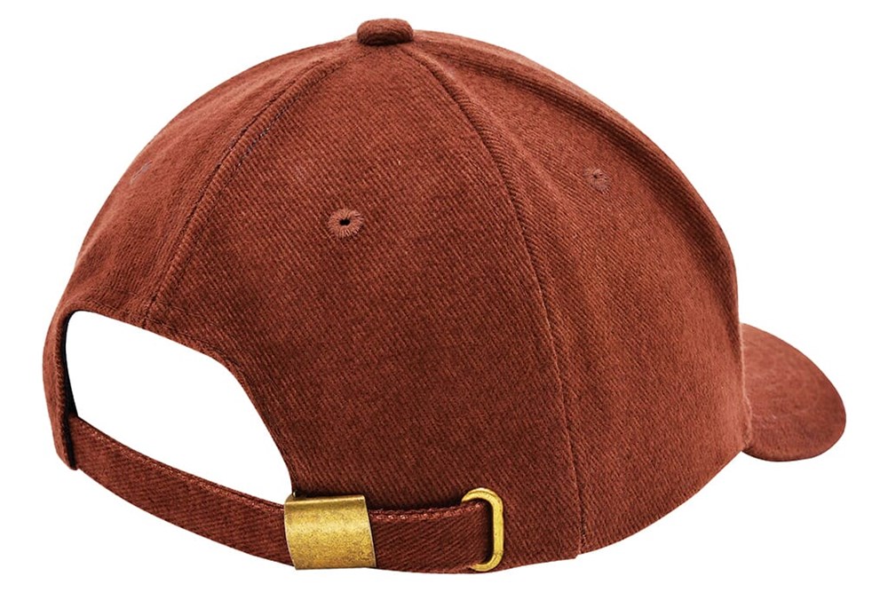 Heavy Brushed cap met borduring