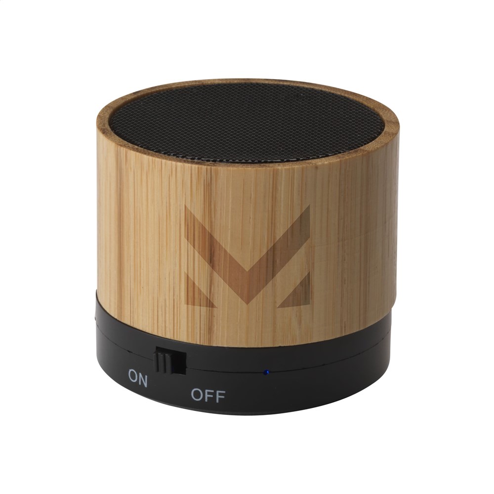 Bluetooth speaker met bamboe behuizing