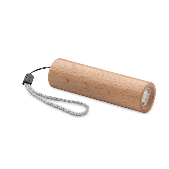 Oplaadbare zaklamp van beukenhout Oplaadbare zaklamp van beukenhout