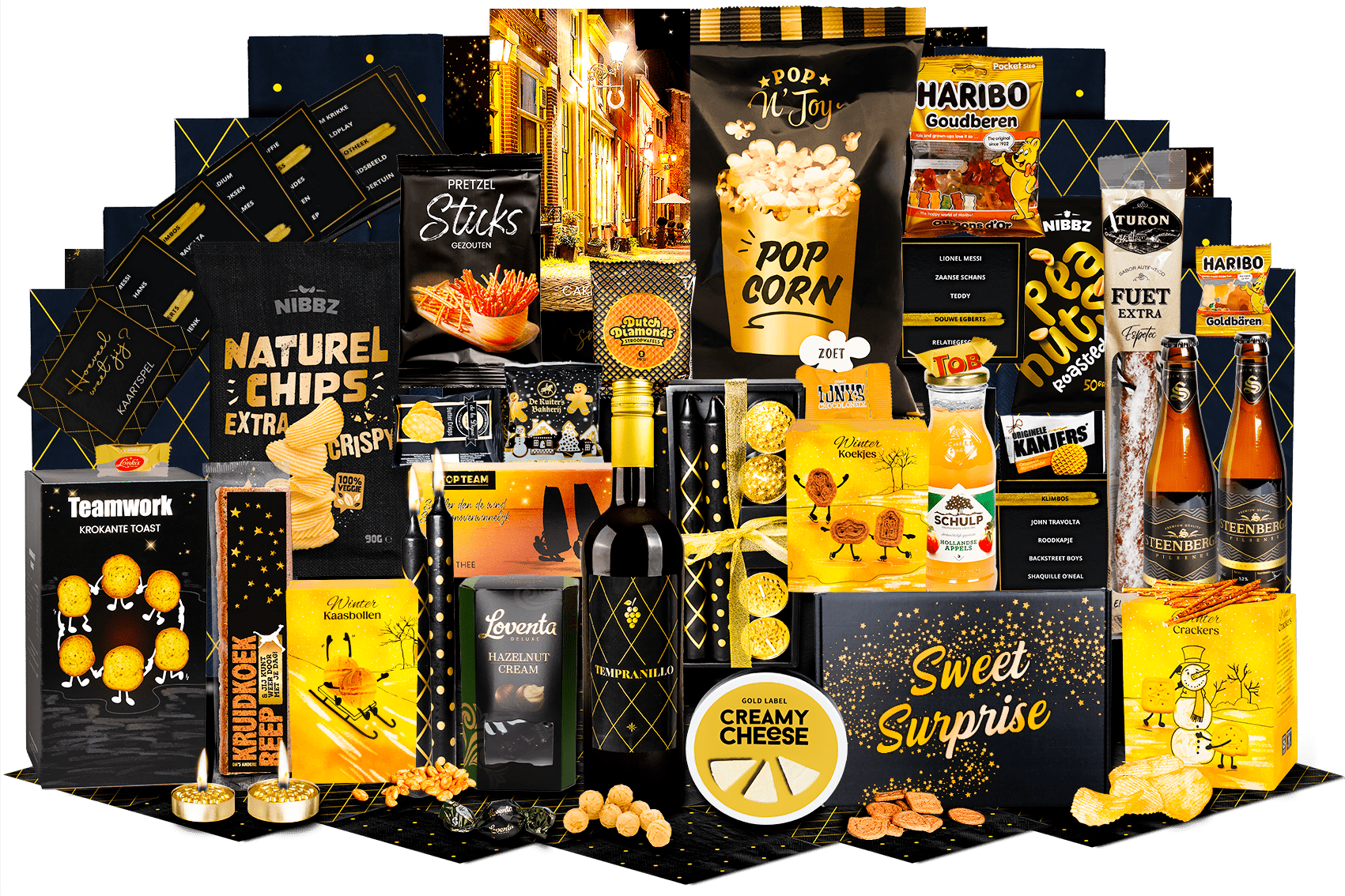 Kerstpakket - Versierde tafel