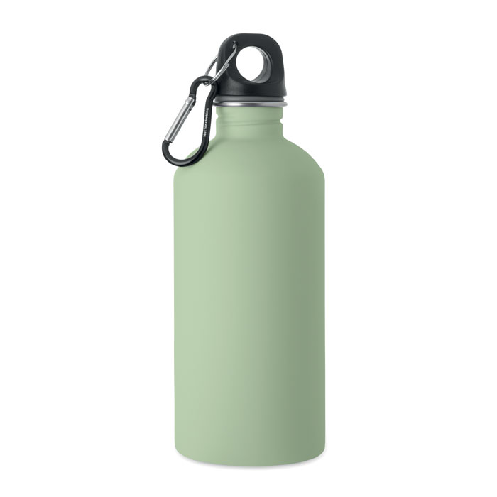 Enkelwandige fles met rubberen afwerking - 500ml