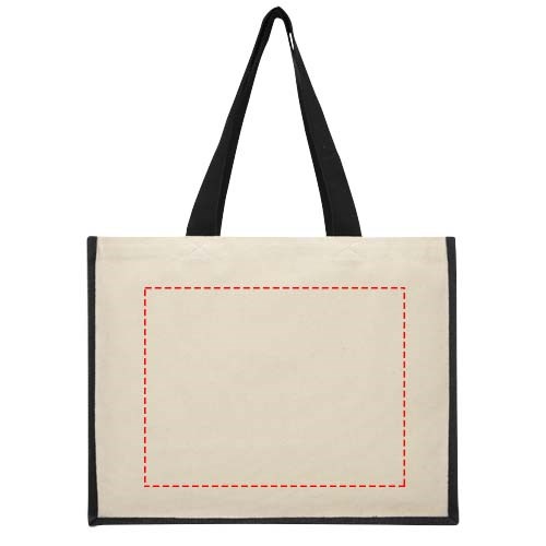 Canvas en jute boodschappentas - 23L