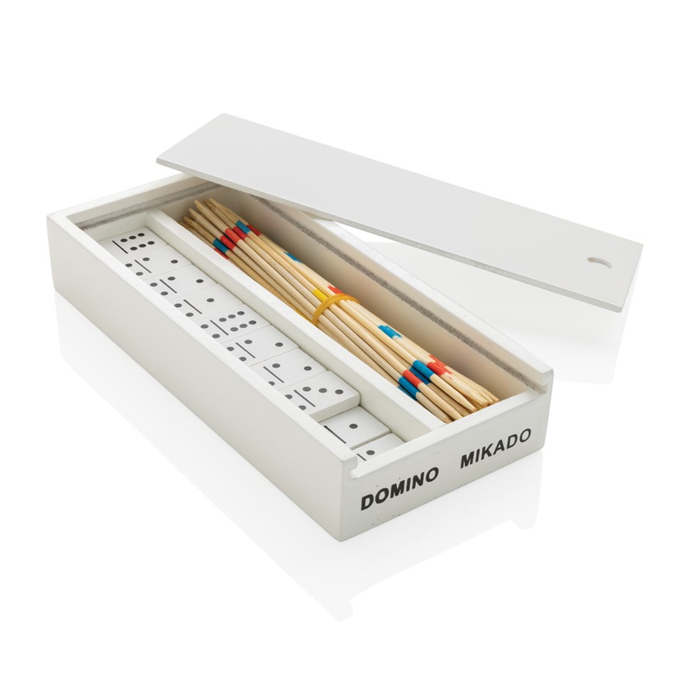 Luxe mikado/domino in houten doos