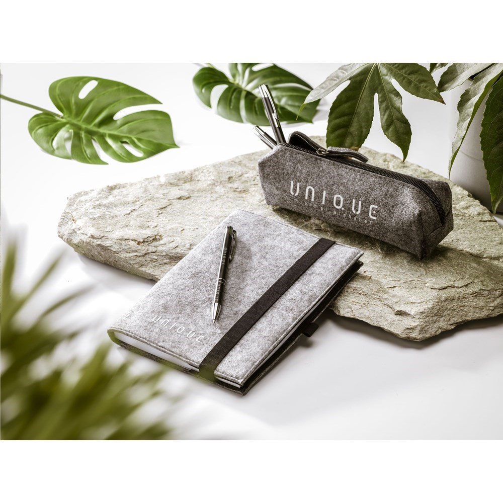 Glanzende aluminium balpen