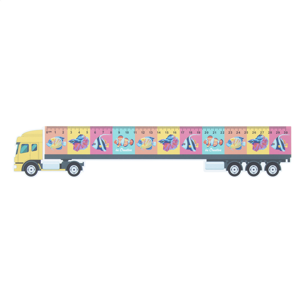 Trucker 30 - liniaal van 30 cm, vrachtwagen