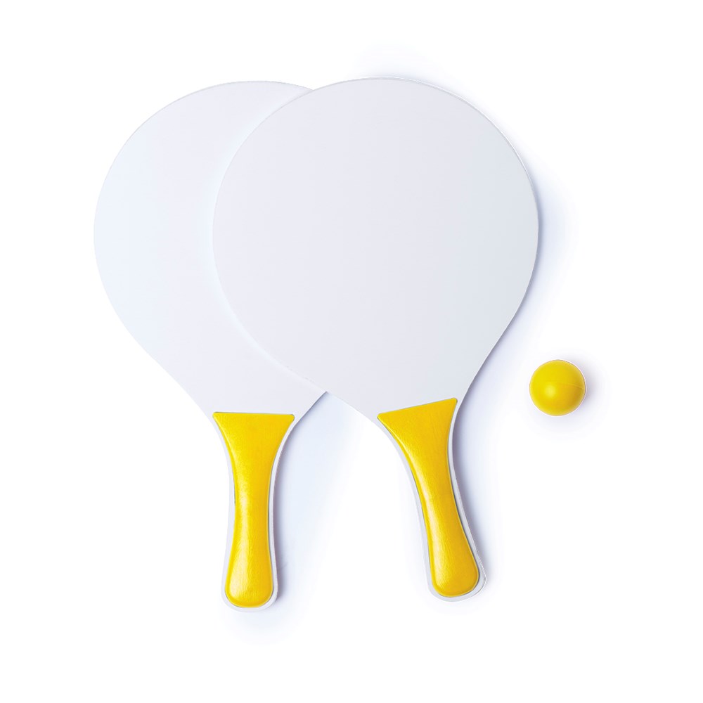 Strand tennisset met gekleurd handvat Strand tennisset met gekleurd handvat