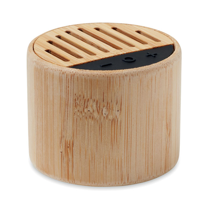 Speaker met bamboe behuizing