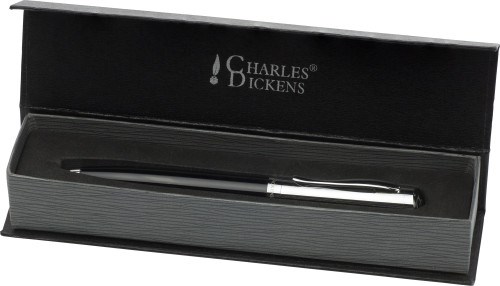 Metalen Charles Dickens® balpen | Incl. geschenkverpakking