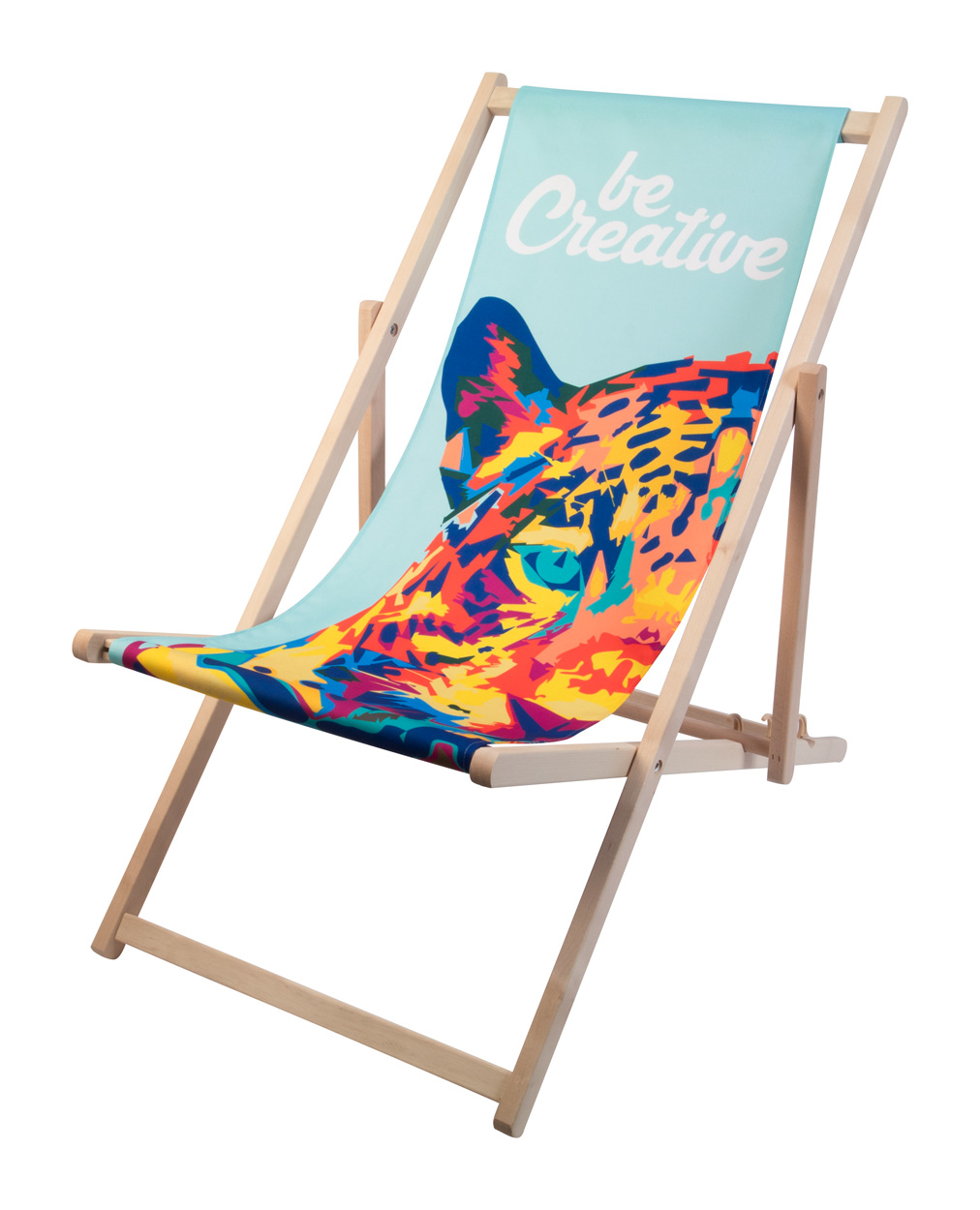 Strandstoel met full colour opdruk | Max 100 kg.