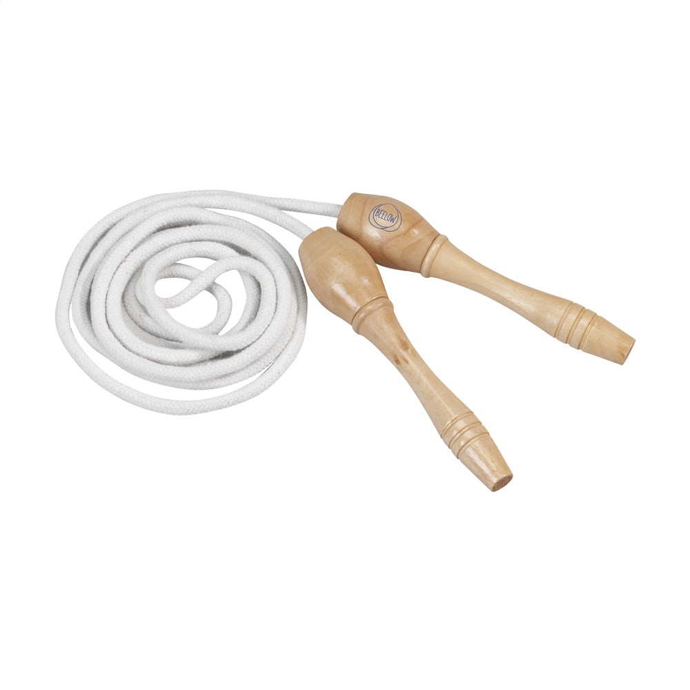 Springtouw met houten handvatten Springtouw met houten handvatten