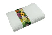Sophie Muval handdoek met sublimatie band, 140x70 cm, 400 gr/m²