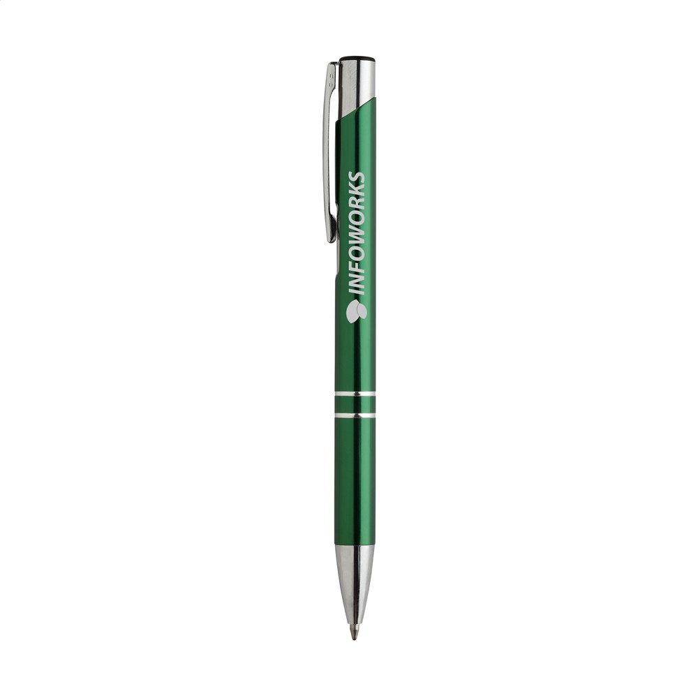Glanzende aluminium balpen