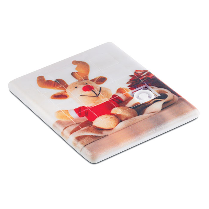 Schuifpuzzel met full colour bedrukking Schuifpuzzel met full colour bedrukking