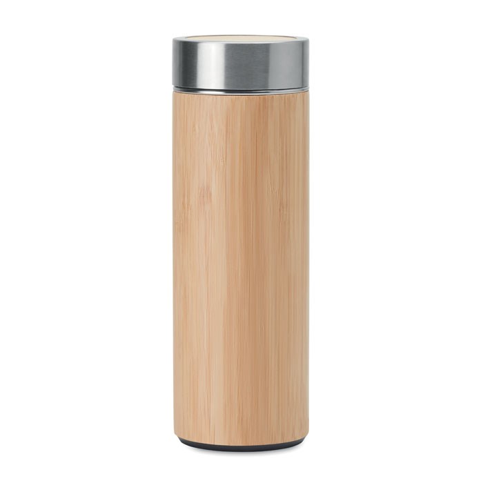 Bamboe drinkfles met thee compartiment - 400 ml