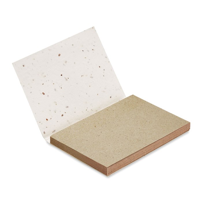 Memoblok gemaakt van graspapier