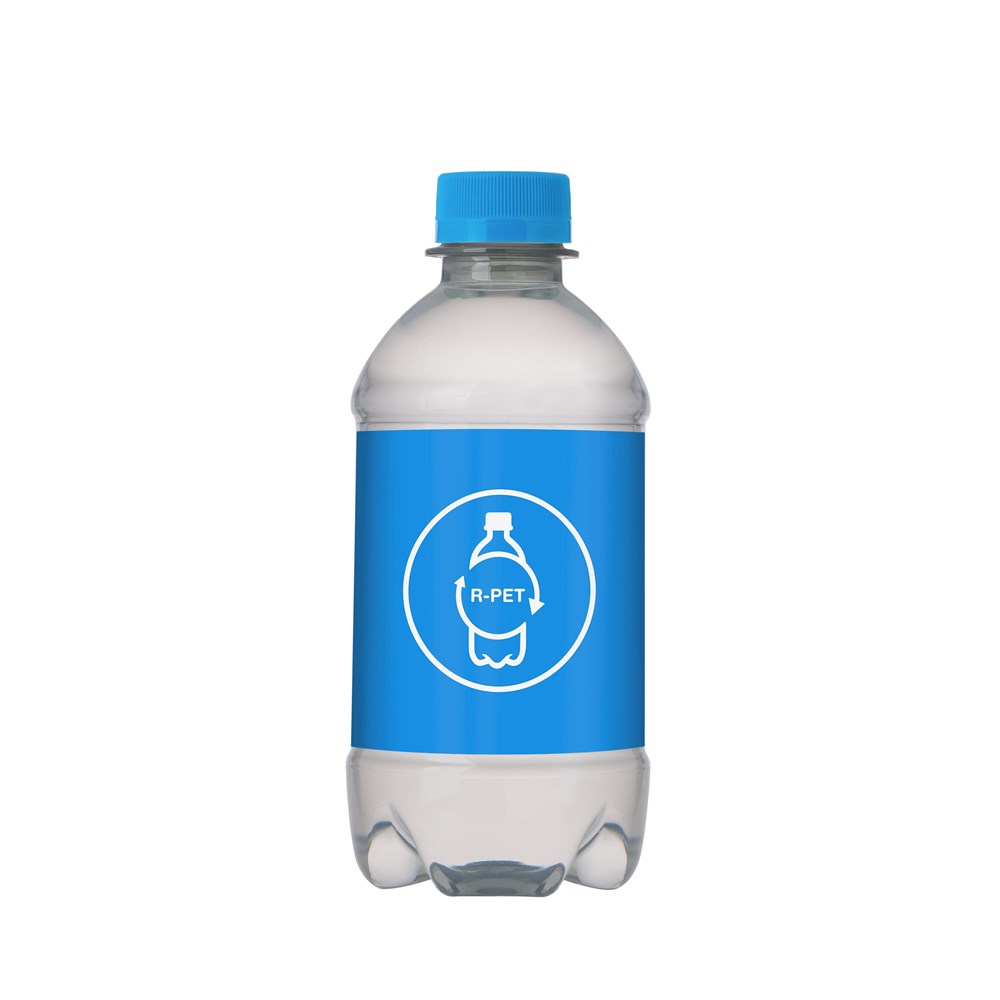 RPET waterflesje met draaidop - 330 ml