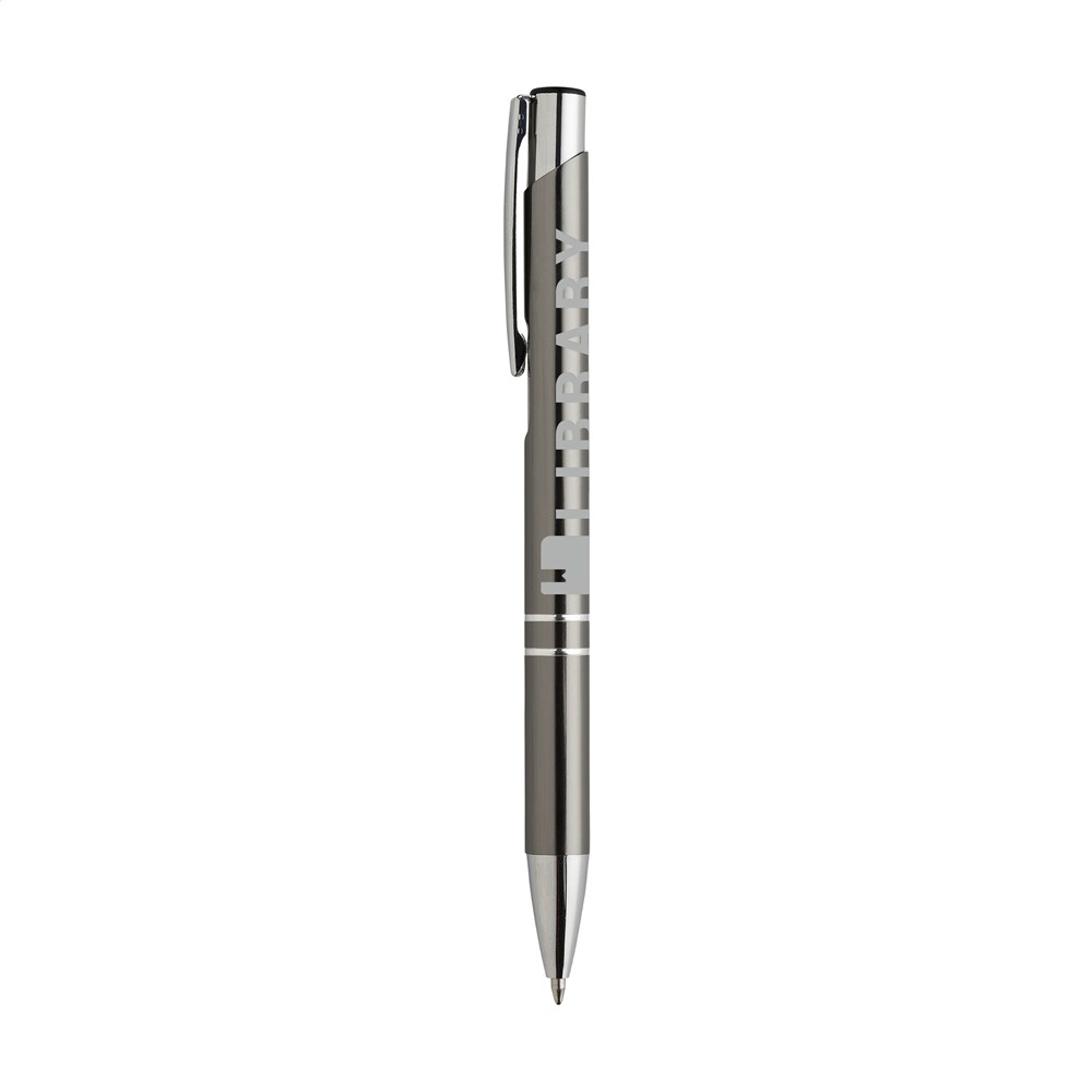Glanzende aluminium balpen