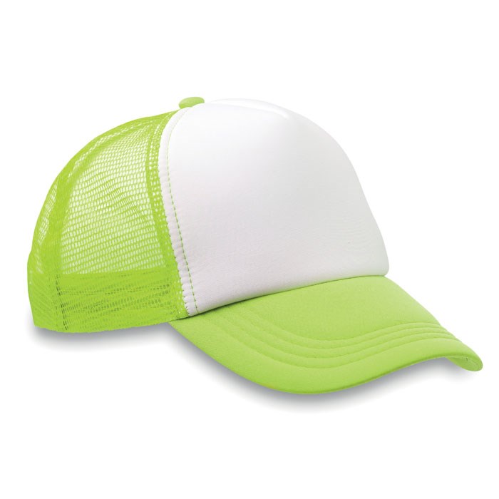 Trucker cap met wit paneel