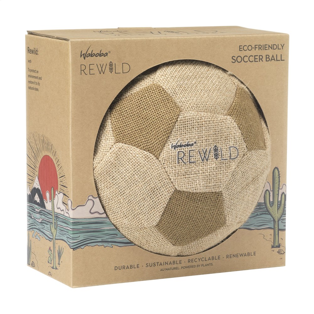 Duurzame voetbal - Ø 21,6 cm | Verpakt in een kraftdoos