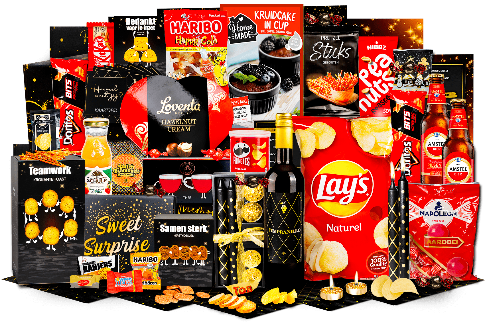 Kerstpakket - Rood zwart smulfestijn