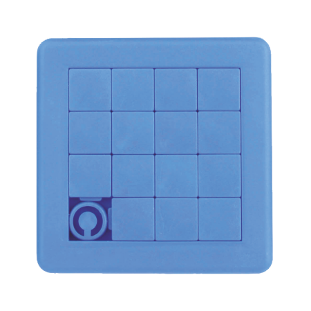 Schuifpuzzel vierkant - bedrukt in max. 4 kleuren