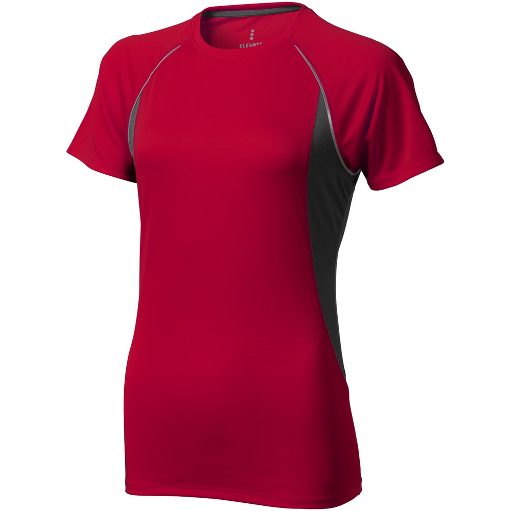 Dames sportshirt met mesh zijpanelen