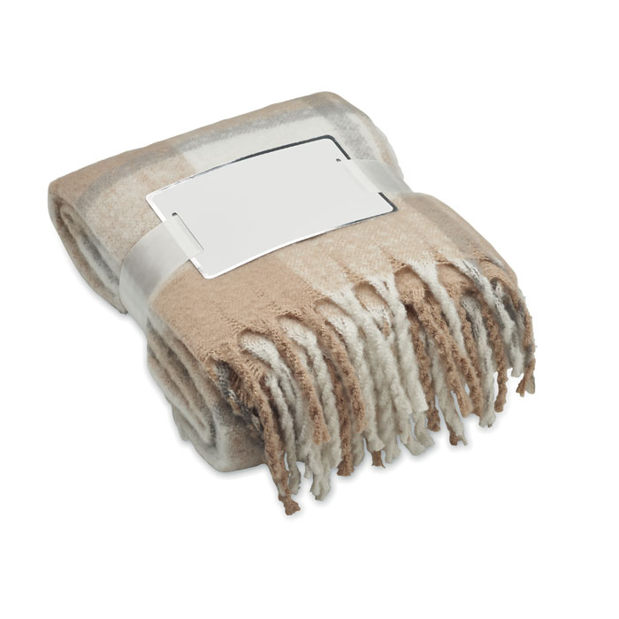 QUET - Geruite mohair deken