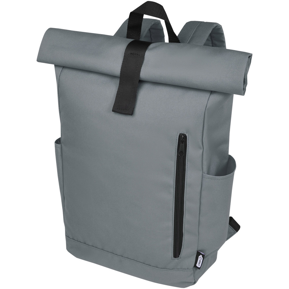 Byron 15,6" rugzak van GRS RPET met opgerolde bovenkant 18 L